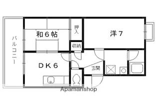 ピアレス千本【203号室】の間取り