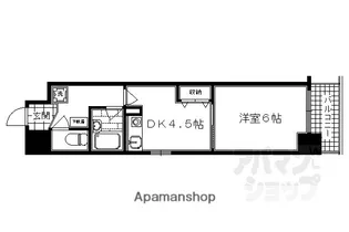 エスリード四条河原町【1002w号室】の間取り