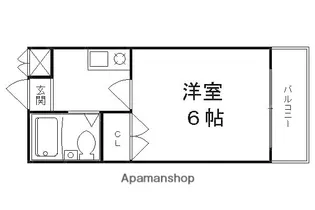 ロイヤルコーポ紫野I【409号室】の間取り