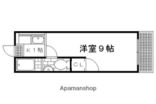 コーポミナミ【107号室】の間取り