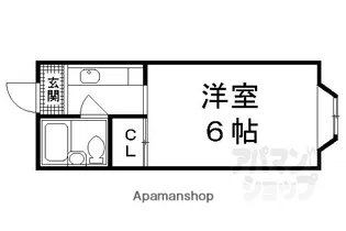 マンションなかむら【203号室】の間取り