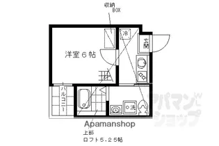 WEST9MIRROR 1・2号館【1205号室】の間取り