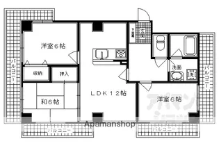 シャトー御池【3A号室】の間取り