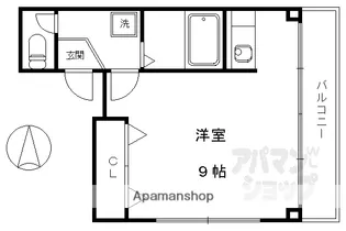 ブロケードハウス【202号室】の間取り