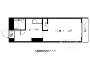 シャトーやなぎ【306号室】の間取り