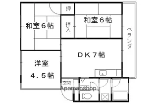 コーポ前田【301号室】の間取り