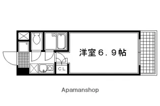 サンシティ四条西洞院【412号室】の間取り