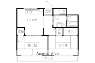 エクレール高辻【1階】の間取り