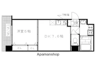 プルメリア御池【5階】の間取り