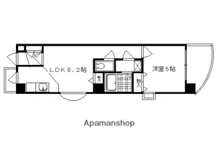 ヴィラヤマカワ【305号室】の間取り