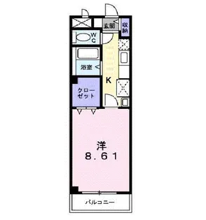 トムズガーデン【2階】の間取り