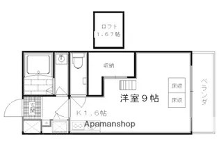 ホワイトハイムKAGAMIISHI【101号室】の間取り
