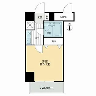 ライオンズマンション四条烏丸【4階】の間取り