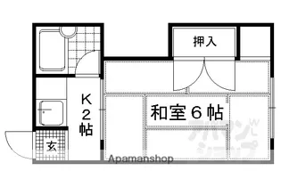 たつみ3号棟【9号室】の間取り