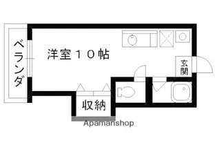 1Rの間取り画像