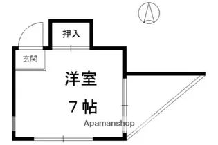 コーポ満田【3F-7号室】の間取り