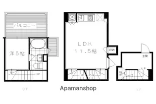 是空HORIKAWA【106号室】の間取り