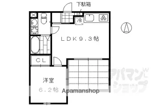 京都府京都市中京区壬生朱雀町【マンション】の間取り