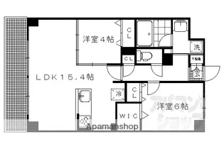 ザ・グレース京都岡崎【1階】の間取り