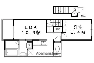 フラン松ヶ崎【203号室】の間取り