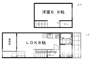 京都府京都市上京区薬師町【タウンハウス】の間取り