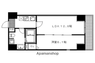 アート四条堀川【201号室】の間取り