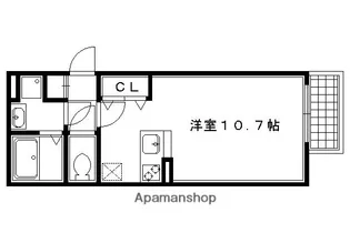 京しみず【101号室】の間取り