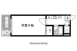 コスモハイツ河原町【502号室】の間取り