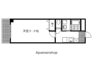 カーサしらかわ【202号室】の間取り