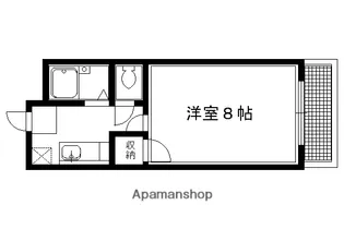 銀頂ハイツME【101号室】の間取り