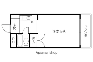 メゾンジョアパートII【510号室】の間取り