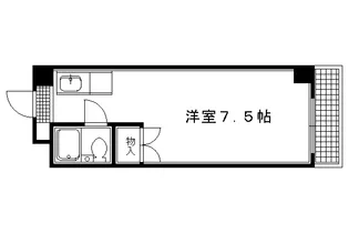 フラットフジタ【303号室】の間取り