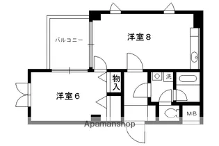 ルミエール出町柳【212号室】の間取り