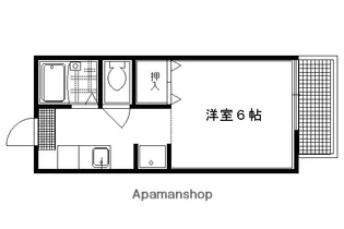 南茶ノ木コーポ【207号室】の間取り