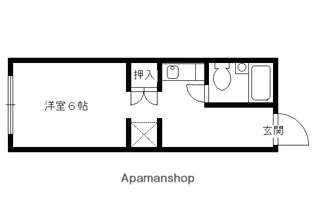 パインフィールド北白川I【203号室】の間取り