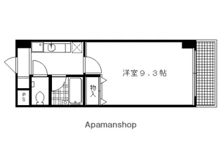 ドミトリィ御池【407号室】の間取り
