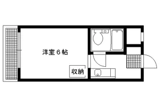 シェモア御蔭通【201号室】の間取り