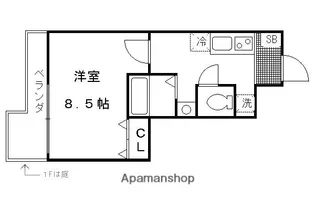 MONO CIEL二条城【210号室】の間取り