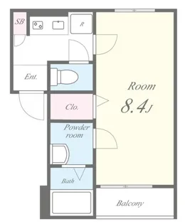 メゾン上七軒【103号室】の間取り