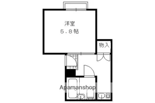 ジョイフルルーム中山【202号室】の間取り