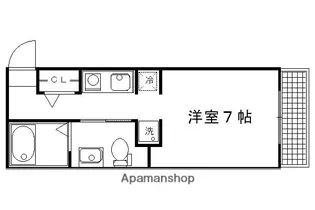 ウエストミンスター御所西【402号室】の間取り