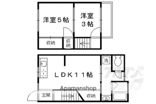 京都府京都市下京区今大黒町【一戸建】の間取り