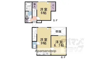 バインオークFINE【505号室】の間取り