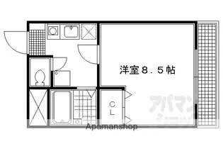 RACCO【201号室】の間取り