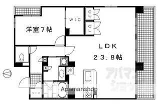SOHO烏丸【10G号室】の間取り
