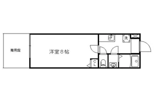 フラッティ丸太町御前【113号室】の間取り