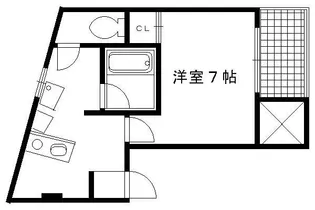 中徳マンション【2F号室】の間取り