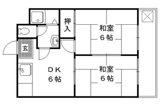 コーポ京洛【205号室】の間取り