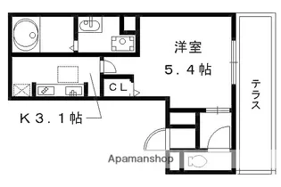 クレールソフィア【1階】の間取り