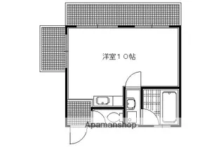 清水ハウス【301号室】の間取り